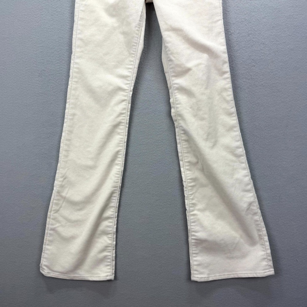 Levi's Ribcage Bootcut Pants Womens 25 Beige Corduroy Stretch Cords Button Fly - Picture 3 of 15